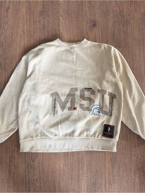 Mitchell & Ness x Travis Scott Michigan State Spartans Pullover Crewneck